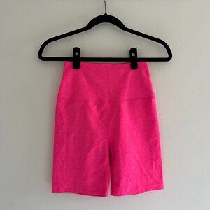 Beyond Yoga Spacedye All For Run Bike Shorts - Pink, Size Medium